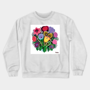 Yelapa Flower Animal Crewneck Sweatshirt